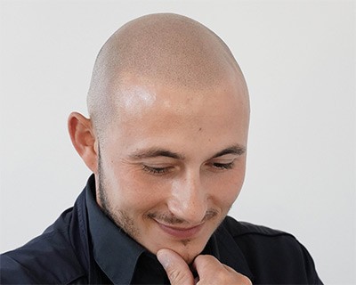 Cuir chevelu effet rasé